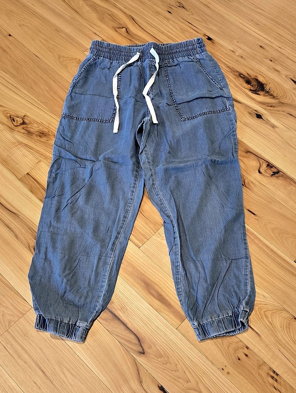 LOFT Outlet Blue Jogger Pants Size Small Like New Small